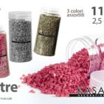 PIETRE DECORATIVE SASSI VASI PIANTE DECOUPAGE EVENTI COLOR ASSOR 2,5-4MM 1180 GR