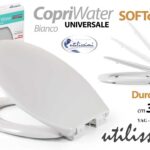 Sedile Wc Copri Water SOFTCLOSE Tavoletta Vaso Universale Bianco DUROPLAST 44*35