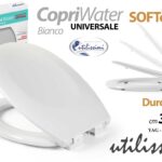 Sedile Wc Copri Water SOFTCLOSE Tavoletta Vaso Universale Bianco DUROPLAST 44*37