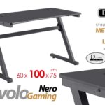 Scrivania Gamer Gaming PC ROBUSTA Computer Ergonomica Tavolo Gioco 60*100*h75 cm