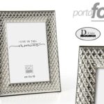CORNICE PORTAFOTO DA TAVOLO MODERNA CLASSICA COLOR ARGENTO Intag Argentato 9*13