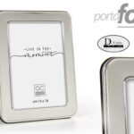 CORNICE PORTAFOTO DA TAVOLO FOTO MODERNO CLASSICO MET COLOR ARGENTO SILVER 9*13