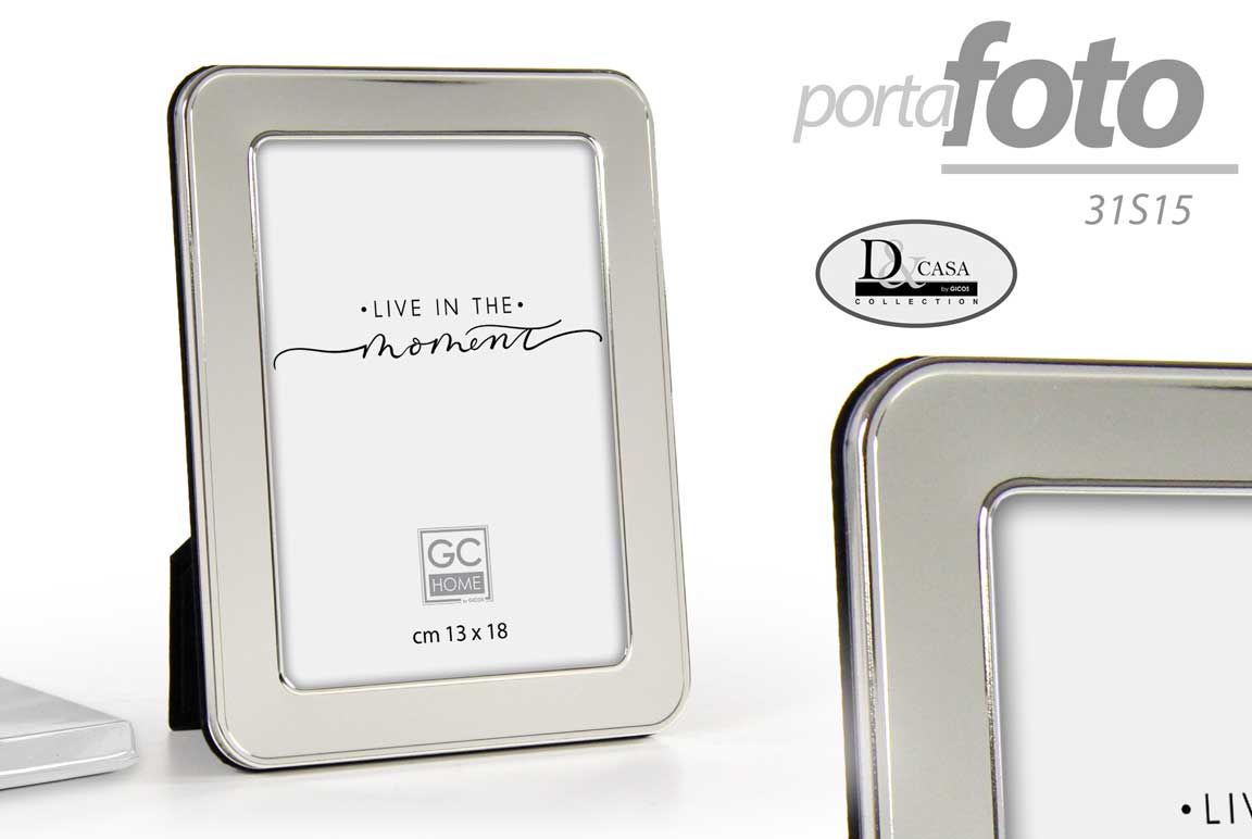 8025569824883 CORNICE PORTAFOTO DA TAVOLO FOTO MODERNO CLASSICO ME COLOR ARGENTO SILVER 10*15 - immagine 1