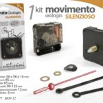 OROLOGIO KIT MOVIMENTO DA PARETE TAVOLO QUARZO SILENZIOSO SOSTITUZIONE RICAMBIO