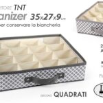 ORGANIZER 16 POSTI CONTENITORE TNT ARMADIO CRAVATTE CALZINI ACCESSORI 35*27*9cm