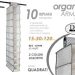 Organizer BASTONE PER ARMADIO Guardaroba APPENDIABITI Porta Oggetti 120*30*15