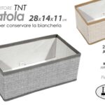 SCATOLA ORGANIZER CONTENITORE ARMADIO CASSETTI ACCESSORI TNT COL ASS 28*14*11 cm