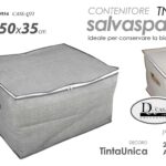 SCATOLA SALVASPAZIO CONTENITORE BIANCHERIA ORGANIZER VESTITI CUBO TNT 60*50*35