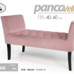 PANCA LEGNO VELLUTO CLASSICA MODERNA SALOTTO CAMERA DA LETTO INGRESSO 111*40*62