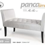 PANCA ECOPELLE LEGNO CLASSICA MODERNA SALOTTO CAMERA DA LETTO INGRESSO 111*40*62