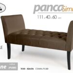 PANCA ECOPELLE LEGNO CLASSICA MODERNA SALOTTO CAMERA DA LETTO INGRESSO 111*40*62