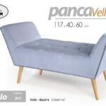 PANCA VELLUTO MODERNA CLASSICA CELESTE CAMERA LETTO INGRESSO SALOTTO 117*40*60cm