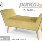 PANCA CLASSICA MODERNA VELLUTO SENAPE CAMERA LETTO INGRESSO SALOTTO 117*40*60cm