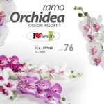 ORCHIDEA A RAMO FIORI FINTI 76 CM MAZZO MAZZOLINO ARTIFICIALE STELO DECORATIVI