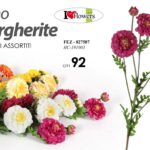 MAZZO MARGHERITE A RAMO FIORI FINTI 92 CM MAZZOLINO ARTIFICIALE STELO DECORATIVI