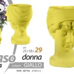 VASO TESTA DONNA VISO DEA PORTA PIANTE CACHEPOT FIORI CLASSICO MODERNO 29*25*18