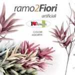 RAMO 2 FIORI FIORE STELO 121 CM RAMETTO ARTIFICIALE PER FASCIO MAZZO COLOR