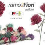 RAMO 2 FIORI FIORE STELO 106 CM DECORATIVO ARTIFICIALE PER FASCIO MAZZO COLOR