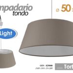 LAMPADARIO SOFFITTO TORTORA TELA TONDO SALOTTO CUCINA Lampada a Sospensione 50cm