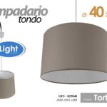 LAMPADARIO SOFFITTO TORTORA TELA TONDO SALOTTO CUCINA Lampada a Sospensione 40cm