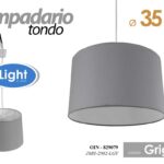 LAMPADARIO MODERNO TEL SALOTTO CUCINA Lampada Sospensione GRIGIO TONDO E27 35cm