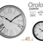 OROLOGIO DA PARETE SILENZIOSO CLASSICO MODERNO NUMERI GRANDI ELEGANTE 41*5 cm