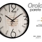 OROLOGIO DA PARETE SILENZIOSO CLASSICO MODERNO NUMERI INGLESE VINTAGE 36*4,3CM