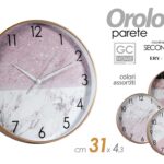 OROLOGIO DA PARETE MURO TONDO SILENZIOSO CLASSICO MODERNO B COLOR CHIC  31*4 cm