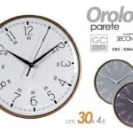 OROLOGIO DA PARETE MURO TONDO SILENZIOSO DESIGN MODERNO CHIC VINTAGE 31*4cm