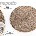 Segnaposto tondo tavola etnico sottopiatto ricevimenti moderno vintage j 38 cm