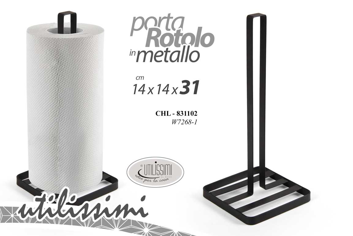 8025569831102 PORTA ROTOLO SCOTTEX CARTA CUCINA ROTOLONI DA TAVOLA TOVAGLIOLI MODERNO 31*14 cm - immagine 1