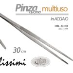 PINZA DA CUCINA CHEF PROFES INOX FRITTURA CUOCO RISTORANTE PESCE CARNE 30cm