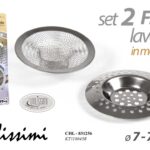 FILTRO LAVELLO CON RETE CUCINA TAPPO CESTELLO SCARICO INTASA VALVOLA METALLO 7CM