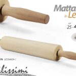 MATTARELLO RULLO LEGNO SFOGLIA PIZZA PASTA CASA CUCINA DOLCI PASTICCERIA 25-45*6
