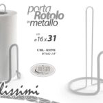 PORTAROTOLO DA TAVOLA SCOTTEX METALLO BIANCO CUCINA TOVAGLIOLI MODERNO 31 cm