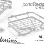 PORTATOVAGLIOLI DA TAVOLA METALLO BIANCO CASA RISTORANTE PUB BAR MODERNO 18*18*5