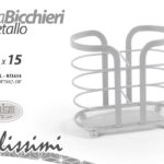 PORTABICCHIERI DA TAVOLO METALLO MODERNO DOPPIO EVENTI CASA BAR FESTE 16*8*15 cm