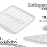 SOTTOPENTOLA METALLO BIANCO MODERNO POGGIA PENTOLA PIATTO PADELLA CUCINA 18*18*1