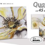 QUADRO STAMPA SU TELA Canvas LEGNO FIORI FIORE COLOR ASSORTITI ZOOM C 45*45 cm