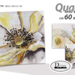 QUADRO STAMPA SU TELA Canvas LEGNO FIORI FIORE COLOR ASSORTITI ZOOM C 60*60 cm