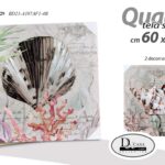 QUADRO STAMPA SU TELA Canvas LEGNO MARE VINTAGE VITA Marina ASSORTITI 60*60 cm