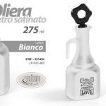BOTTIGLIA OLIO OLIERA VETRO SATINATO DISPENSER SALVAGOCCIA CONTENITORE 20 CM