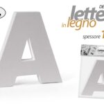 LETTERA A LEGNO TAVOLO MURO MDF BIANCO ALFABETO DECORAZIONE FRASE FRASI 10 cm