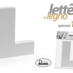 LETTERA L LEGNO TAVOLO MURO MDF BIANCO ALFABETO DECORAZIONE FRASE FRASI 15 cm