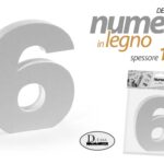 NUMERO 6 SEI LEGNO MDF BIANCO DECORAZIONE TAVOLO COMPOSIZIONE FRASE 15 cm