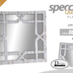 SPECCHIO QUADRATO BIANCO ANTICATO PARETE MOBILI ARMADIO BAGNO SPECCHIETTO 25 CM