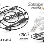 Sotto pentola protezione tavola moderno home cucina metallo nero bianco ass 18cm
