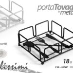 PORTATOVAGLIOLI DA TAVOLA METALLO CASA PIZZERIA RISTORANTE PUB MODERNO 18*7cm