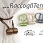 RACCOGLITENDA MAGNETICO CALAMITA FERMA REGGI TENDA CLASSICO MODERNO COLOR 3*44cm