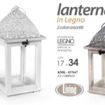 LANTERNA LEGNO ANTICATA PORTACANDELA LEGNO CASA EVENTI GIARDINO TEA LIGHT 34*17